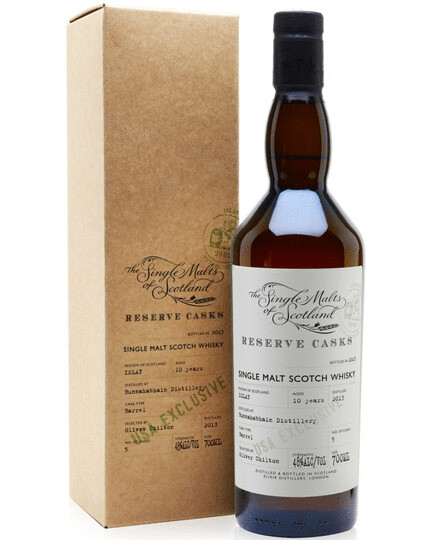 The Single Malts Of Scotland Reserve Casks Bunnahabhain 10 Year Old Single Malt Scotch Whisky