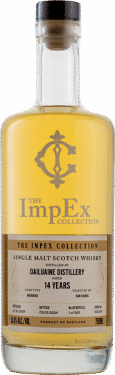 The Impex Collection Dailuaine 14 Year Old Single Malt Scotch Whisky