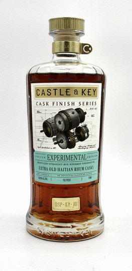 Castle Key Experimental Series Extra Old Haitian Rhum Barrels Straight Rye Whiskey