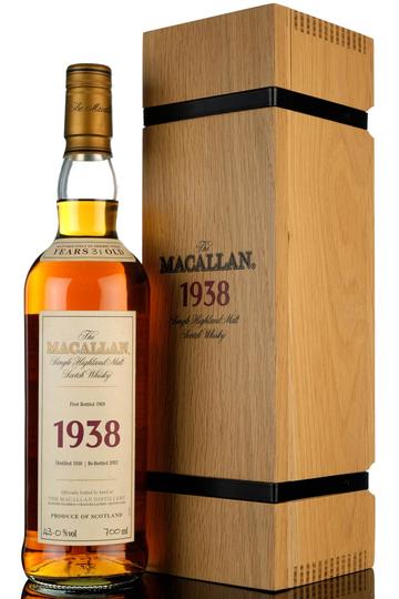 The Macallan Fine Rare 1938 Vintage Single Malt Scotch Whisky