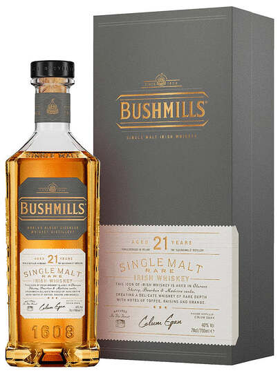 Bushmills 21 Year Old Single Malt Irish Whiskey