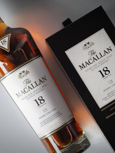 The Macallan 18 Year Old Sherry Oak Single Malt Scotch Whisky No Box