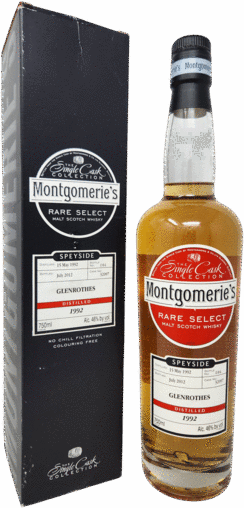 Montgomeries Single Cask Collection Rare Select Glenrothes Single Malt Scotch Whisky