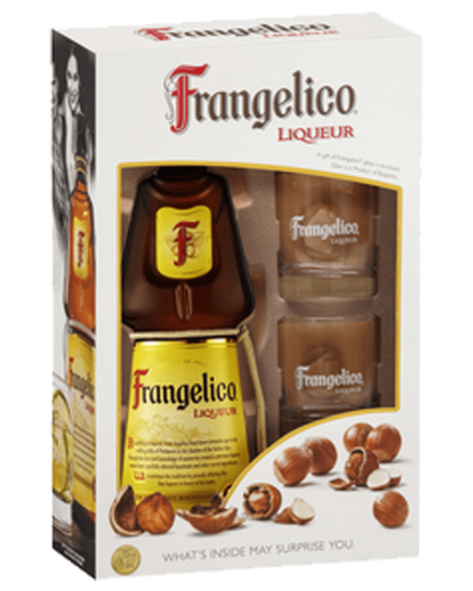 Frangelico Hazelnut Liqueur 2 Glass Gift Pack