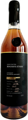 Binders Stash 9 Year Old Straight Bourbon Whiskey