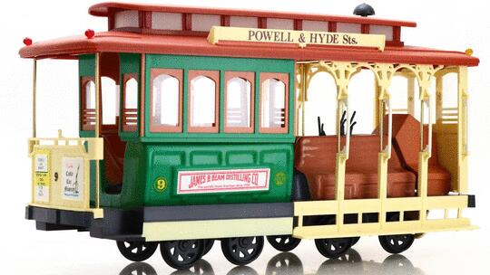 Jim Beam San Francisco Cable Car Decanter Kentucky Straight Bourbon Whiskey