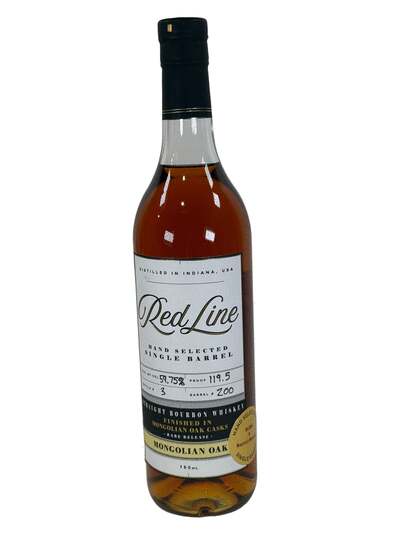 Red Line Mongolian Oak Casks Finished Single Barrel Straight Bourbon Whiskey