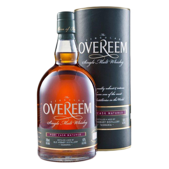 Old Hobart Distillery Overeem Port Cask Matured Single Malt Whisky