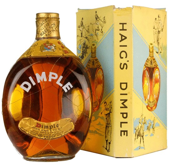Dimple Pinch Haig Haig 15 Year Old Blended Scotch Whisky 1950s Bottling