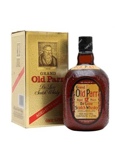 Grand Old Parr 12 Year Old De Luxe Scotch Whisky 1980s Bottling