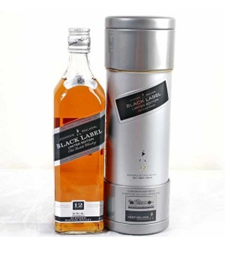 Johnnie Walker Black Label 12 Year Old Team Mclaren Mercedes Limited Edition Silver Tin