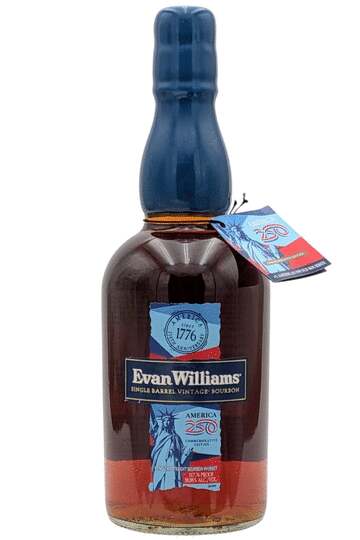 Evan Williams 250 Commemorative Edition Single Barrel Vintage Straight Bourbon Whiskey