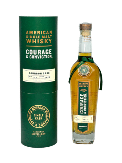 Virginia Distillery Company Courage Conviction Bourbon Cask Strength American Single Malt Whisky