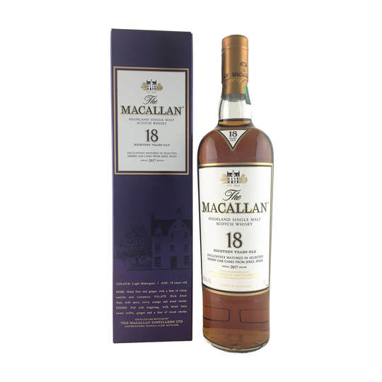 The Macallan 18 Year Old Sherry Oak Single Malt Scotch Whisky