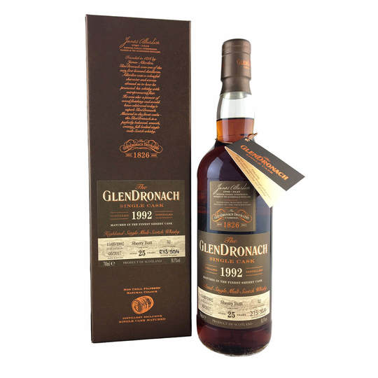 The Glendronach Single Cask 25 Year Old Sherry Butt Single Malt Scotch Whisky