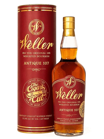 W. L. Weller Single Barrel Cigar Cut Antique 107 Bourbon Whiskey