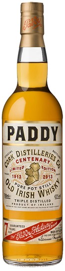 Paddy Paddy Centenary Limited Edition 7 Year Old Blended Irish Whiskey