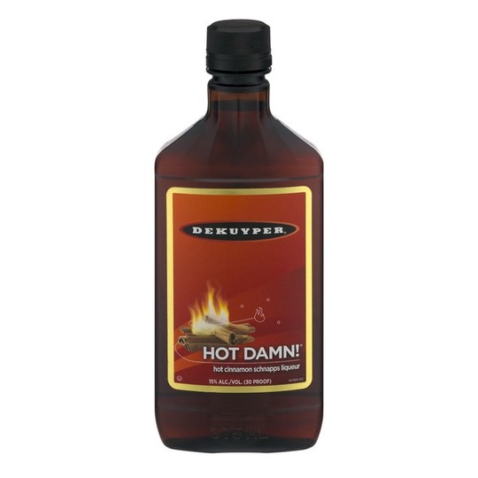 Dekuyper Hot Damn Burst Hot Cinnamon Schnapps Liqueur 100 Proof