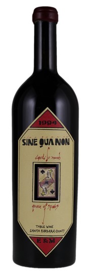 Sine Qua Non Queen Of Spades Syrah