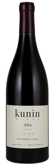 Kunin Alisos Vineyards Syrah
