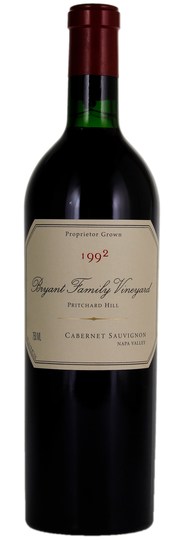 Bryant Family Vineyard Pritchard Hill Cabernet Sauvignon