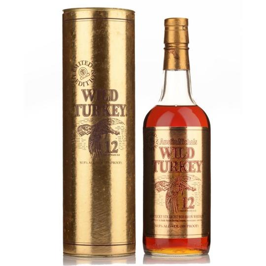 Wild Turkey Cheesy Limited Edition Gold Foil 12 Year Old Bourbon