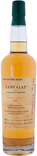 Low Gap Two Year Old Rye Whiskey