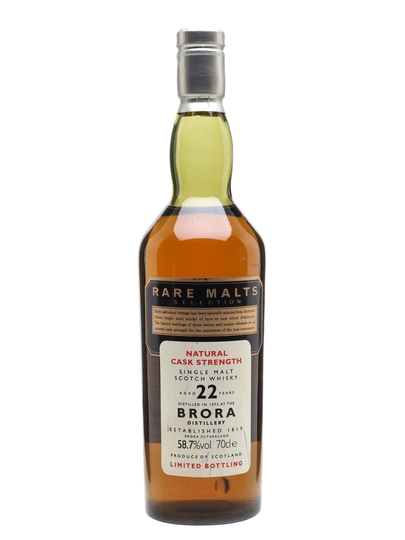 Rare Malts Selection Natural Cask Strength Brora 22 Year Old Single Malt Scotch